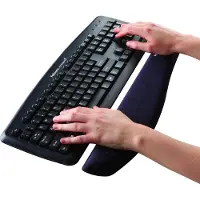 Fellowes Plushtouch Wrist Rest Noir
