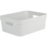 Cstore Boîte de Rangement DECOR STONE Blanc - 12 L