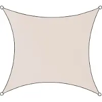 Living Outdoor Tissu d'ombrage Polyester Carré 5x5 m Taupe