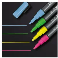 Sigel artverum marqueur à craie liquide effaçable 20 pointe ogive 1-2 mm rose vert jaune bleu gl179