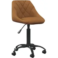 vidaXL Chaise de salle à manger marron velours