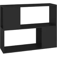 vidaXL Armoire TV noire 80x24x63 cm Bois composite