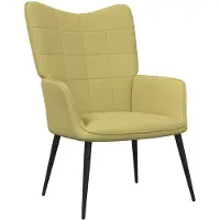 vidaXL Fauteuil relax vert Tissu