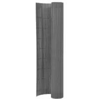 vidaXL Clôture de jardin double face 110x300 cm Gris
