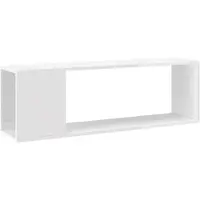 vidaXL Armoire TV blanc brillant 100x24x32 cm Bois composite