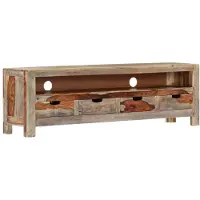 vidaXL Meuble TV Bois massif 130x30x40 cm247750