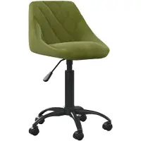 vidaXL Chaise de salle à manger vert clair velours