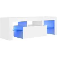 vidaXL Armoire TV avec lampes LED blanc 120x35x40 cm