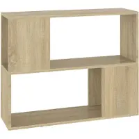 vidaXL Armoire TV Chêne Sonoma 80x24x63 cm Bois composite