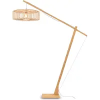 Good&Mojo - Lampadaire Bromo - Bambou - 175x60x207cm pour salon, chambre à coucher