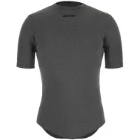 Santini Grido Thermal Insulation Short Sleeve Base Layer Gris XS Homme