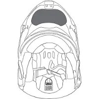 AGV Sportmodular Helmet Chin Curtain Noir XL-3XL