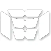 Booster Autocollants réfléchissants pour casques Blanc Blanc One Size