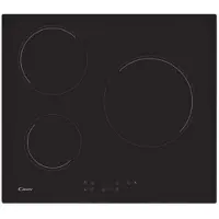 Candy Table de cuisson vitrocéramique 60cm 3 feux 5500w noir - - CH63CT -