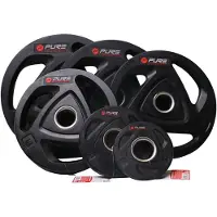 Pure 2 Improve Rubber Coated 1.25kg Disque d'haltères noir 1.25 kg Noir 1.25 kg