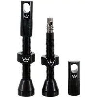 Peaty's Chris King Presta Valves Noir 80 mm