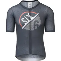 Agu Maillot de Cyclisme AGU Men SS Six6 High Summer Charcoal-L