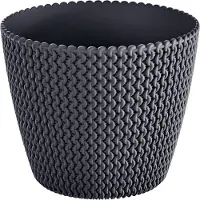 Prosperplast Flowerpot Splofy DSP160, Ø 15.7 cm, black (15.70 x 13.20 cm)
