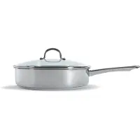 BK Poêle à braiser BK en acier inoxydable brillant, 28 cm, avec couvercle - passe au four