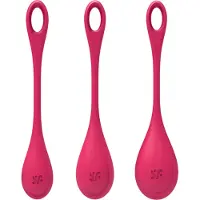 Satisfyer YONI POWER 1 TRAINING haltères pour le vagin Red 3 pcs