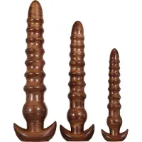 Evolved Ensemble de Dildos Anaux Évolués - Bois Torsadé