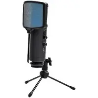 KEEP OUT Microphone de Bureau KEEP OUT XMICPRO USB Streaming LED Noir