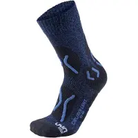 UYN Chaussettes de Marche Men Trekking Explorer Light Dark Blue Indigo-Taille 42 - 44