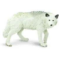 Safari animaux sauvages Loup blanc Junior 9,3 cm blanc