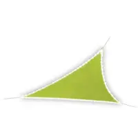Perel - Voile D'ombrage, 170 Led Solaires, Hydrofuge, 3,6 X 3,6 X 3,6 M, 160 G/M², Ip44, Polyester, Triangulaire, Vert Lime
