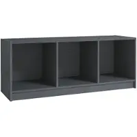 vidaXL Armoire TV Gris 104x33x41 cm Pin massif