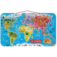 Janod Puzzle Monde magnétique 92 pièces