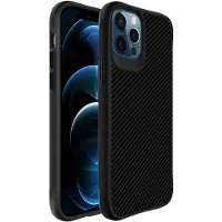 IMoshion Rugged Hybrid Carbon Case Apple iPhone 12 (Pro) - Noir