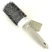 Olivia Garden Expert Shine Wavy Bristles White&Grey brosse à cheveux průměr 45 mm 1 pcs
