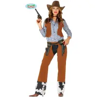 Guirca Cowgirl Woman Costume Rouge L