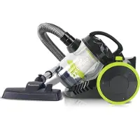 TurboTronic Aspirateur cyclonique – CV07 – aspirateur traîneau sans sac avec puissance d’aspiration de 19 kPa, compact pour parquet, sols durs, tapis, poils d’animaux et de chiens NOIR