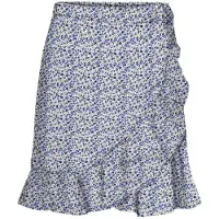 Vero Moda Henna Wrap Exp Jupe courte bleu M Femme Bleu M
