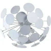 LINDBY Plafonnier design blanc 3 lumières - Cerchio