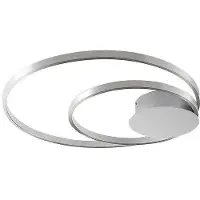 LINDBY Plafonnier , Nerwin, dimmable, Métallique, Salon / séjour, Métal, Moderne