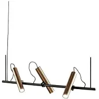 LIGHT-POINT Suspension , Or / laiton, Salle à manger, Aluminium