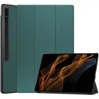 IMoshion Coque tablette Trifold Galaxy Tab S8 Ultra - Vert foncé
