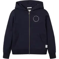 Tom Tailor Veste de survêtement marine / blanc