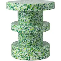Normann Copenhagen Table d'appoint verte empilée de tabourets Bit