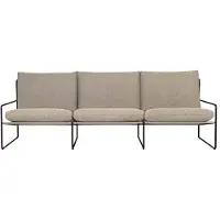 Ferm Living Desert Canapé d'extérieur - 3 places Dolce Dark Sand | Black