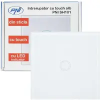 Pni Sh101 Bouton tactile en verre Blanc Blanc Taille unique