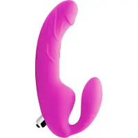 Strap U Royal Rider Gode Ceinture Vibrant Sans Harnais - Rose vif