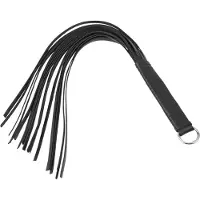 Zado - fouet souple - cuir noir
