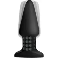 XR Brands Smooth Rimming Plug anal Télécommandé - Noir