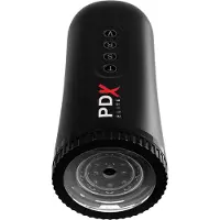 PDX Moto Blower - masturbateur aspirant et vibrant (noir)