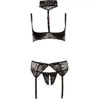 Abierta Fina - Ensemble de lingerie sexy en dentelle - 85B/L