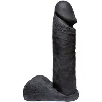 Vac-U-Lock Code Pénis réaliste noir de 20 cm - Noir